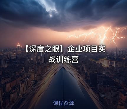 【深度之眼】企业项目实战训练营
