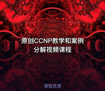 原创CCNP教学和案例分解视频课程