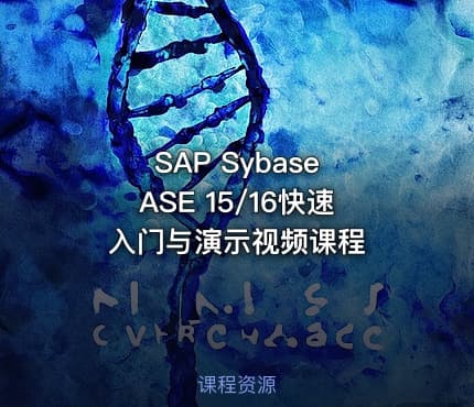 SAP Sybase ASE 15/16快速入门与演示视频课程