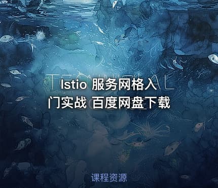 Istio 服务网格入门实战 百度网盘下载