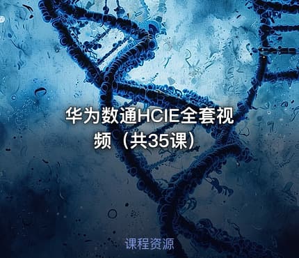华为数通HCIE全套视频（共35课）
