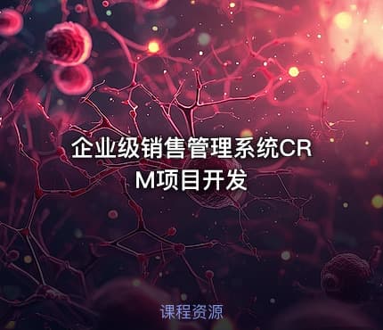 企业级销售管理系统CRM项目开发