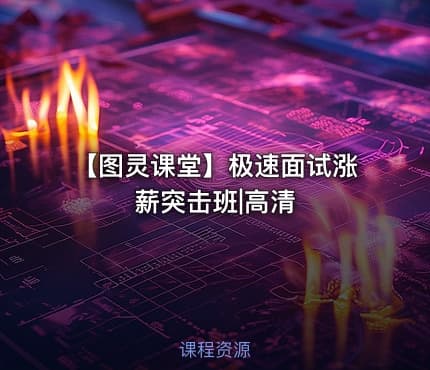 【图灵课堂】极速面试涨薪突击班|高清