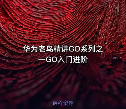 华为老鸟精讲GO系列之一GO入门进阶
