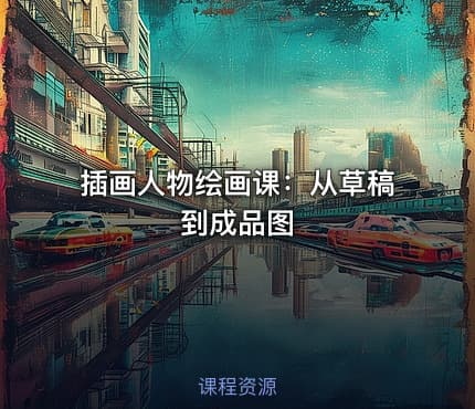 插画人物绘画课:从草稿到成品图