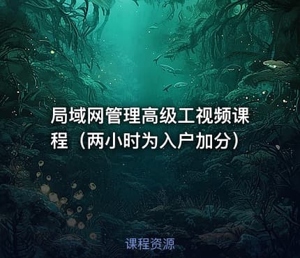 局域网管理高级工视频课程（两小时为入户加分）