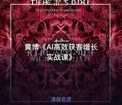 黄博《AI高效获客增长实战课》