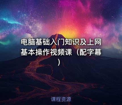 电脑基础入门知识及上网基本操作视频课（配字幕）