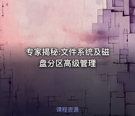 专家揭秘:文件系统及磁盘分区高级管理
