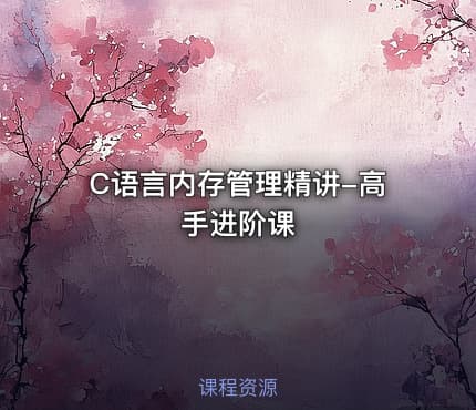 C语言内存管理精讲-高手进阶课