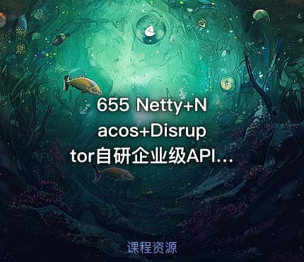 655 Netty+Nacos+Disruptor自研企业级API网关