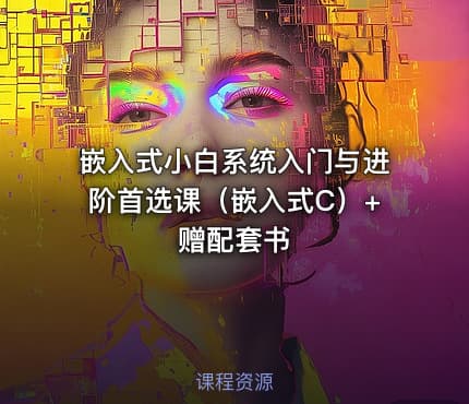 嵌入式小白系统入门与进阶首选课（嵌入式C）+赠配套书
