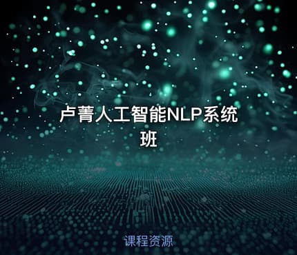 卢菁人工智能NLP系统班