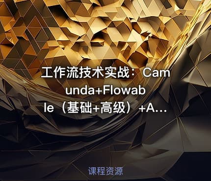 工作流技术实战：Camunda+Flowable（基础+高级）+Activiti7