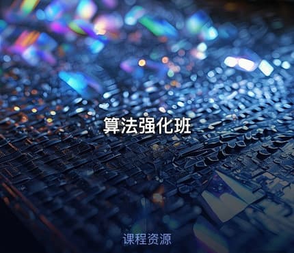 算法强化班