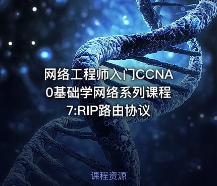 网络工程师入门CCNA 0基础学网络系列课程7:RIP路由协议