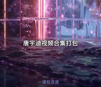 唐宇迪视频合集打包