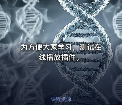 为方便大家学习，测试在线播放插件。