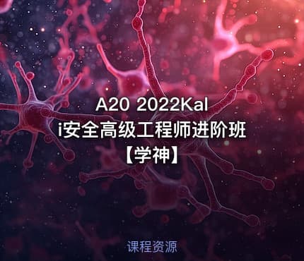 A20 2022Kali安全高级工程师进阶班【学神】