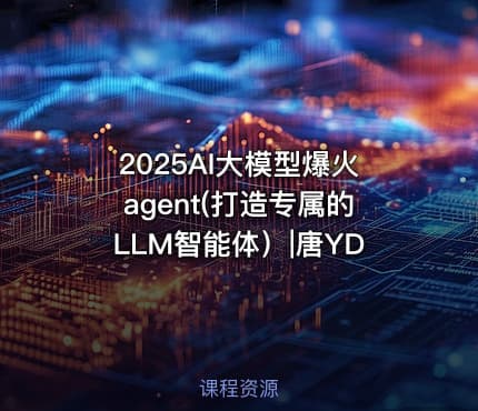 2025AI大模型爆火agent(打造专属的LLM智能体）|唐YD