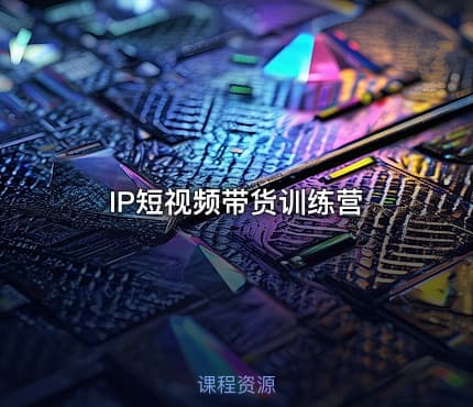 IP短视频带货训练营