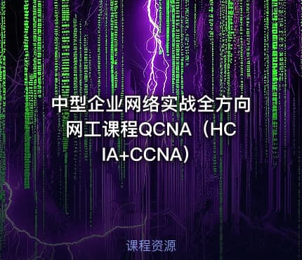 中型企业网络实战全方向网工课程QCNA（HCIA+CCNA）