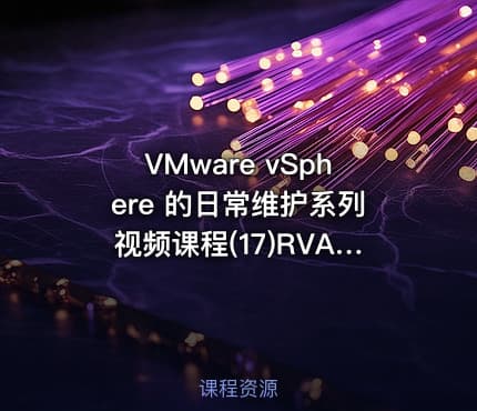 VMware vSphere 的日常维护系列视频课程(17)RVA数据分析小工具