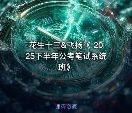 花生十三&飞扬《 2025下半年公考笔试系统班》