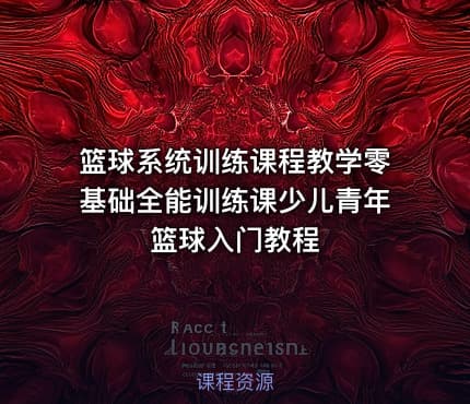 篮球系统训练课程教学零基础全能训练课少儿青年篮球入门教程
