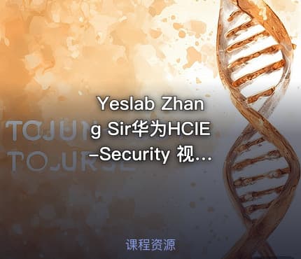 Yeslab Zhang Sir华为HCIE-Security 视频教程