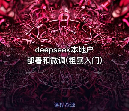 deepseek本地户部署和微调(粗暴入门)