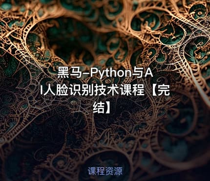 黑马-Python与AI人脸识别技术课程【完结】