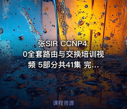 张SIR CCNP4.0全套路由与交换培训视频 5部分共41集 完整版 视频教程