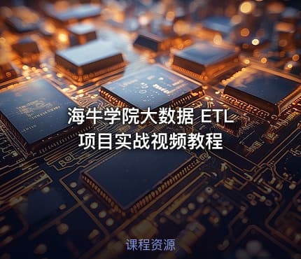 海牛学院大数据 ETL项目实战视频教程