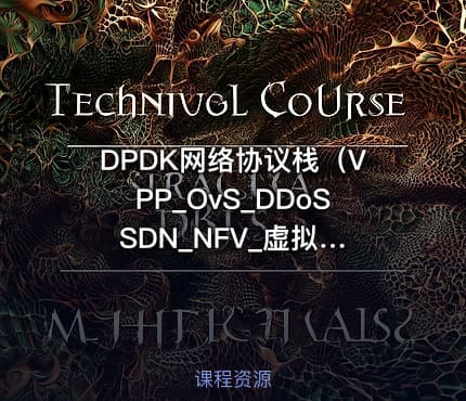 DPDK网络协议栈（VPP_OvS_DDoS SDN_NFV_虚拟化_高性能专家教程）