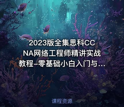2023版全集思科CCNA网络工程师精讲实战教程-零基础小白入门与精通