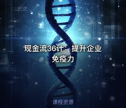 现金流36计：提升企业免疫力