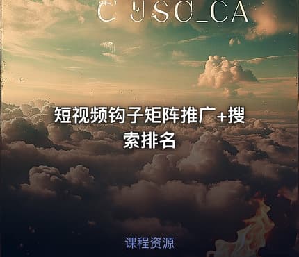 短视频钩子矩阵推广+搜索排名