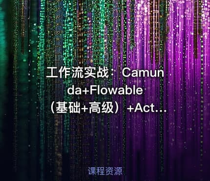 工作流实战：Camunda+Flowable（基础+高级）+Activiti7教程