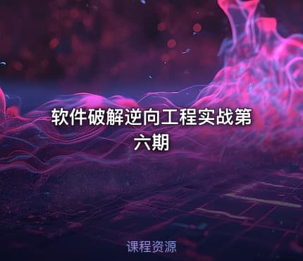 软件破解逆向工程实战第六期
