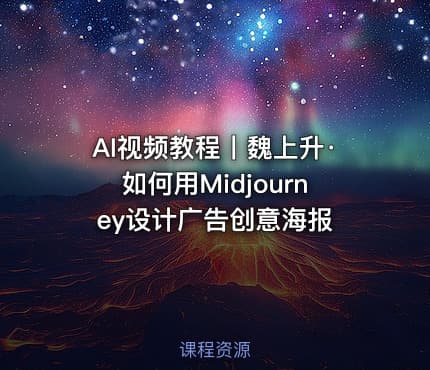 AI视频教程丨魏上升·如何用Midjourney设计广告创意海报