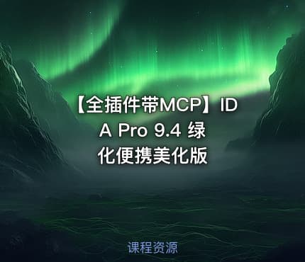 【全插件带MCP】IDA Pro 9.4 绿化便携美化版