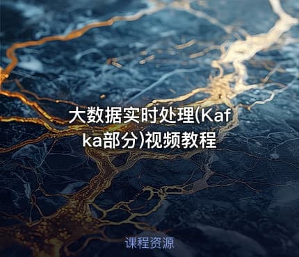 大数据实时处理(Kafka部分)视频教程