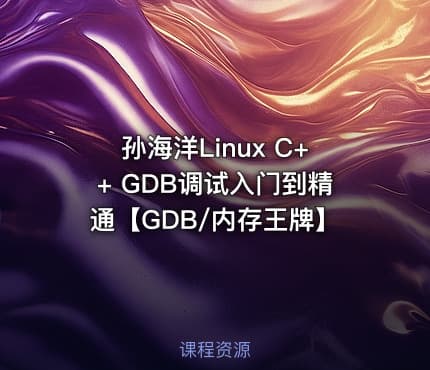 孙海洋Linux C++ GDB调试入门到精通【GDB/内存王牌】
