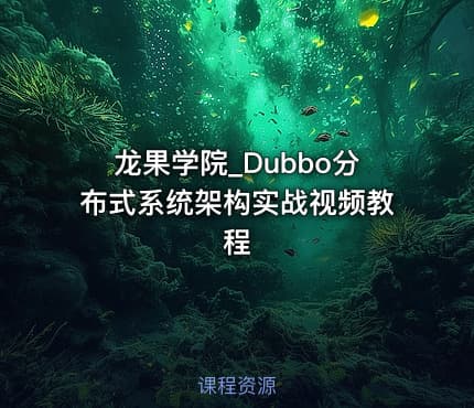 龙果学院_Dubbo分布式系统架构实战视频教程