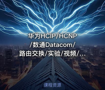 华为HCIP/HCNP/数通Datacom/路由交换/实验/视频/教程/网工课教程赠题库