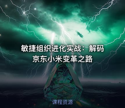 敏捷组织进化实战:解码京东小米变革之路