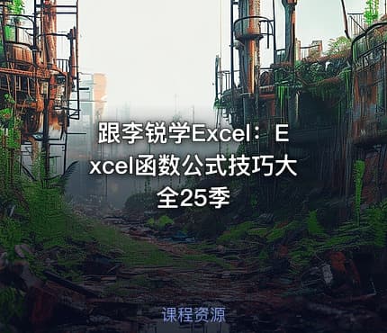 跟李锐学Excel:Excel函数公式技巧大全25季