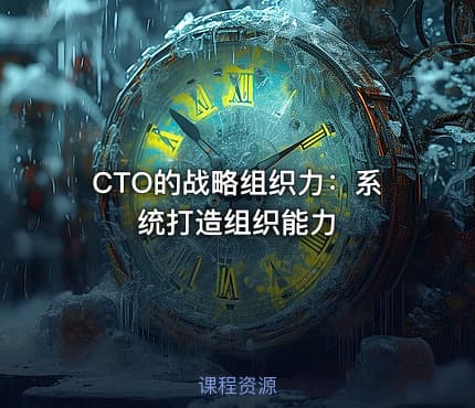CTO的战略组织力：系统打造组织能力