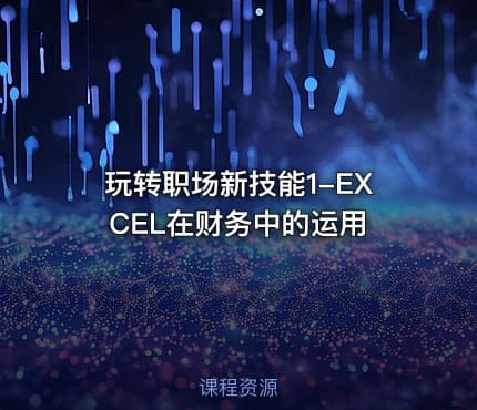 玩转职场新技能1-EXCEL在财务中的运用